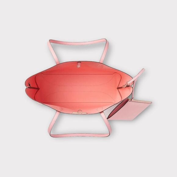 Kate Spade Pink Bag New York All Day Large Tote, Grapefruit Soda Gingham - Picture 10 of 10